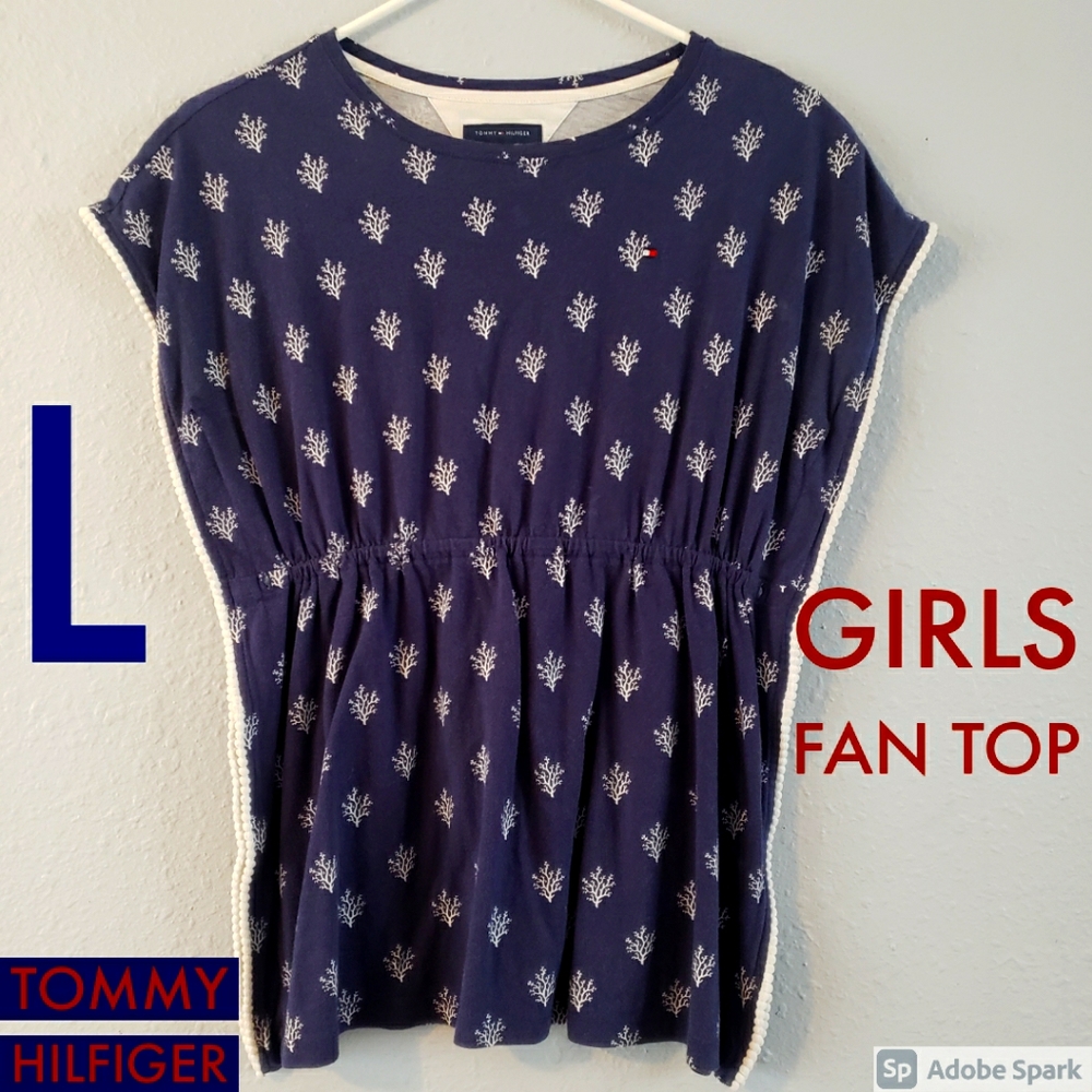 Tommy Hilfiger Girls Round Neck Top L